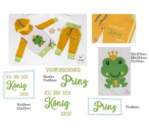 Stickserie - Froschkönig